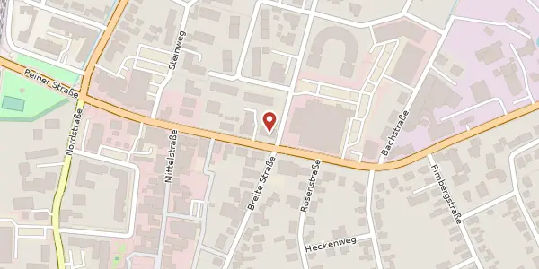 Karte der Umgebung von Peiner Straße 33, 31319 Sehnde