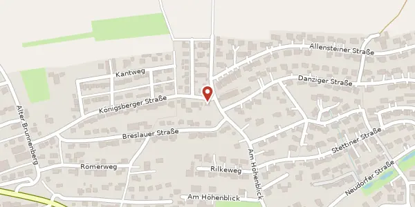 Karte der Umgebung von Königsberger Straße 1, 89597 Munderkingen