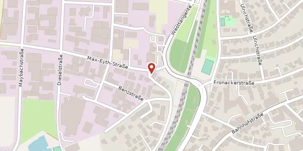 Karte der Umgebung von Max-Eyth-Straße 8, 71332 Waiblingen