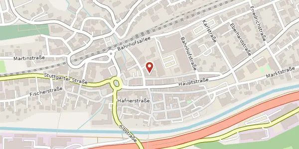 Karte der Umgebung von Ludwigstraße 3, 73061 Ebersbach/Fils