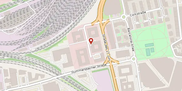 Karte der Umgebung von Erna-Scheffler-Str. 3, 51103 Köln