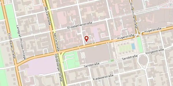 Karte der Umgebung von Hügelstr. 69, 64283 Darmstadt
