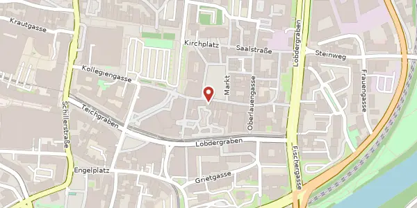 Karte der Umgebung von Markt 22, 07743 Jena