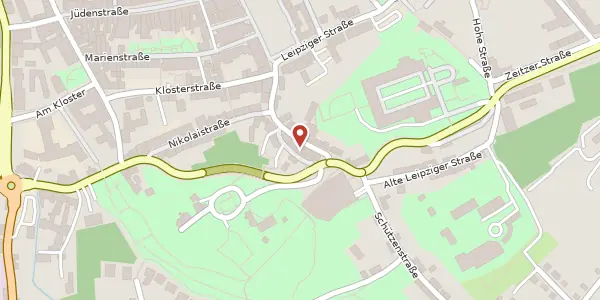 Karte der Umgebung von Große Burgstraße 17, 06667 Weißenfels