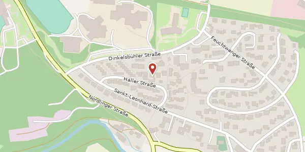 Karte der Umgebung von Haller Str. 9, 91541 Rothenburg o.d.T.