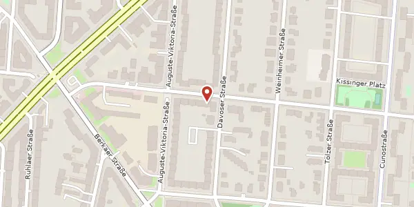 Karte der Umgebung von Kissinger Straße 10A, 14199 Berlin