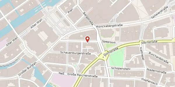 Karte der Umgebung von Rathausstraße 12, 20095 Hamburg