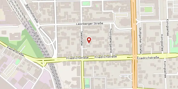 Karte der Umgebung von Seestraße 63/2, 71638 Ludwigsburg