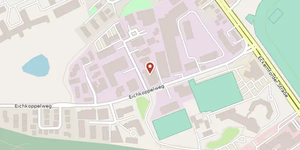 Karte der Umgebung von Eichkoppelweg 99, 24119 Kronshagen
