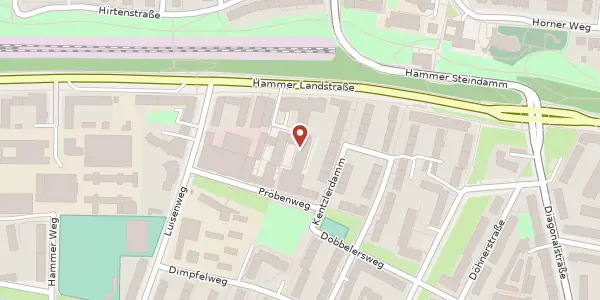 Karte der Umgebung von Pröbenweg 33 h, 20537 Hamburg