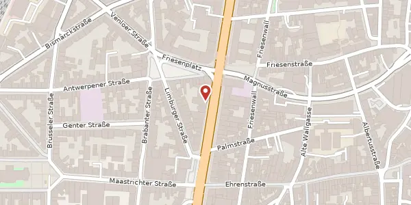 Karte der Umgebung von Hohenzollernring 55, 50672 Köln