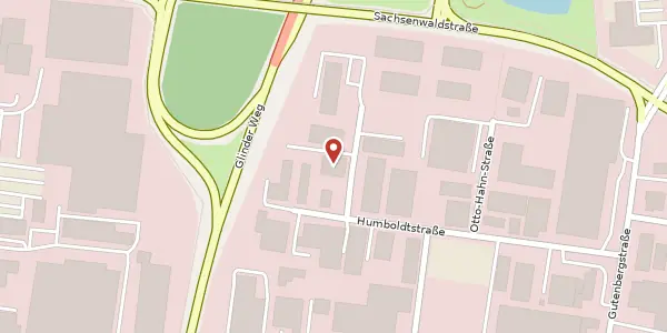 Karte der Umgebung von Humboldtstraße 25, 21509 Glinde