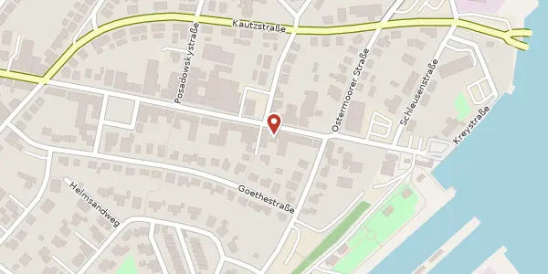 Karte der Umgebung von Koogstraße 96, 25541 Brunsbüttel