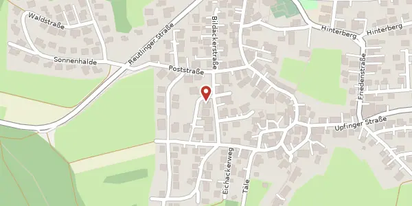 Karte der Umgebung von Weissdornstraße 1, 72813 St. Johann