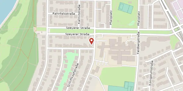 Karte der Umgebung von Belchenstraße 8, 68163 Mannheim