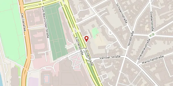 Karte der Umgebung von Fischerstr. 49, 40477 Düsseldorf