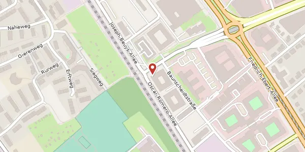 Karte der Umgebung von Marie-Kahle-Allee 2, 53113 Bonn