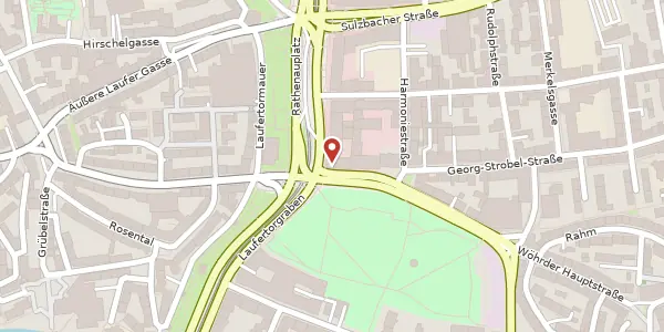 Karte der Umgebung von Rathenauplatz 2, 90489 Nürnberg