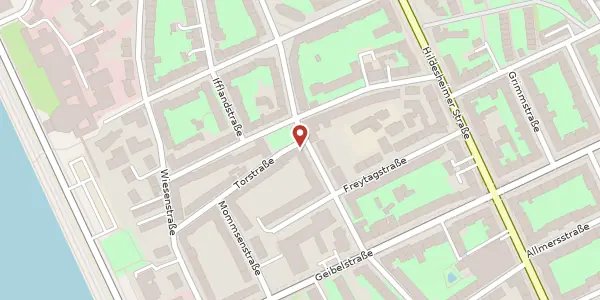 Karte der Umgebung von Alte Döhrener Straße 12, 30169 Hannover