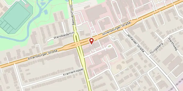 Karte der Umgebung von Ahrensburger Straße 105, 22045 Hamburg