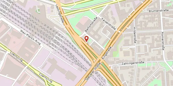 Karte der Umgebung von Lessingstraße 44, 69115 Heidelberg