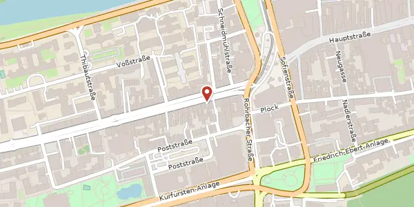 Karte der Umgebung von Bergheimer Str. 7, 69115 Heidelberg