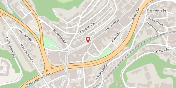 Karte der Umgebung von Hauptstraße 361, 55743 Idar-Oberstein
