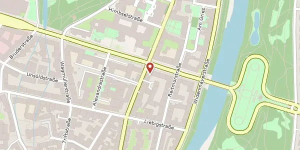 Karte der Umgebung von Prinzregentenstr. 48, 80538 München