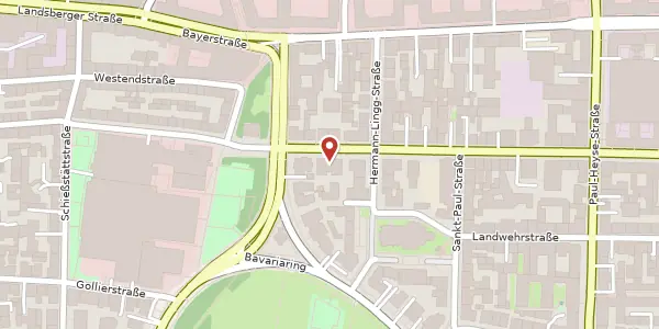 Karte der Umgebung von Schwanthalerstr. 97, 80336 München