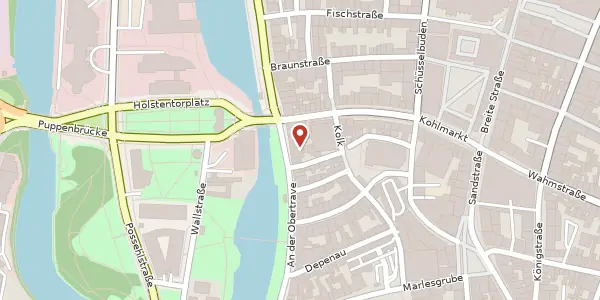 Karte der Umgebung von An der Obertrave 6, 23552 Lübeck
