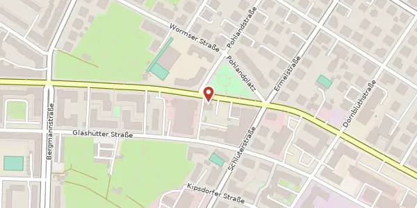 Karte der Umgebung von Schandauer Straße 36, 01309 Dresden