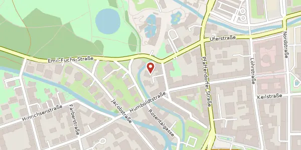 Karte der Umgebung von Lortzingstraße 17, 04105 Leipzig