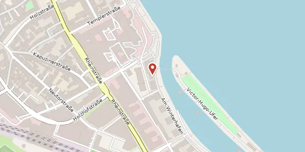 Karte der Umgebung von Am Winterhafen 4, 55131 Mainz