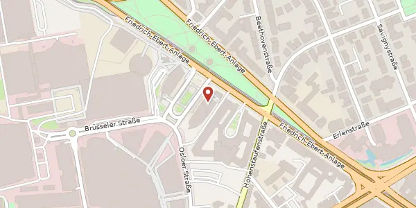 Karte der Umgebung von Platz der Einheit 2, 60327 Frankfurt