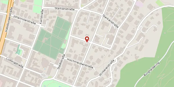 Karte der Umgebung von Hansastraße 4, 79104 Freiburg im Breisgau
