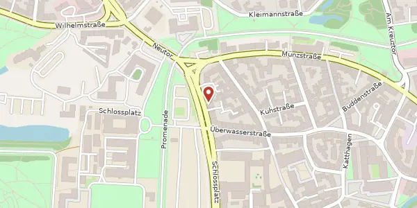 Karte der Umgebung von Schlossplatz 24-26, 48143 Münster