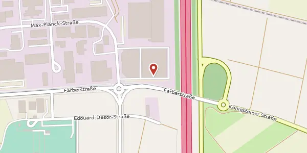 Karte der Umgebung von Max-Planck-Str. 36, 61381 Friedrichsdorf