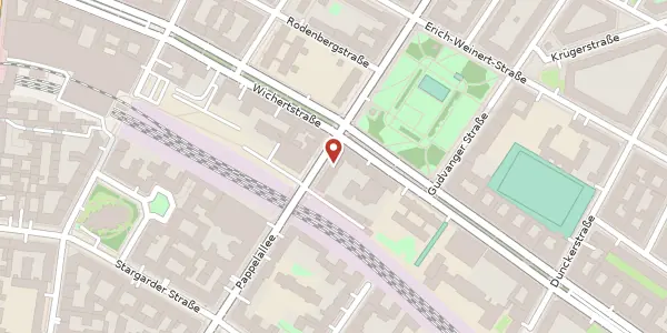 Karte der Umgebung von Stahlheimer Straße 3, 10439 Berlin