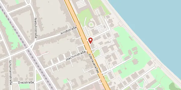 Karte der Umgebung von Adenauerallee 115, 53113 Bonn