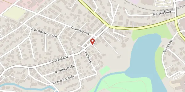 Karte der Umgebung von Reutestraße 31, 88339 Bad Waldsee
