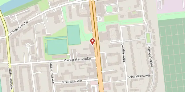 Karte der Umgebung von Mariendorfer Damm 26, 12109 Berlin