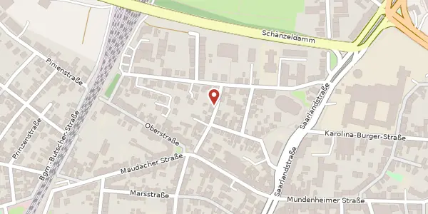 Karte der Umgebung von Fasanenstraße 15, 67065 Ludwigshafen am Rhein