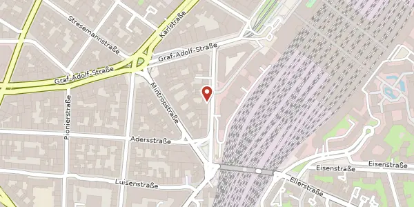 Karte der Umgebung von Harkortstr. 15, 40210 Düsseldorf