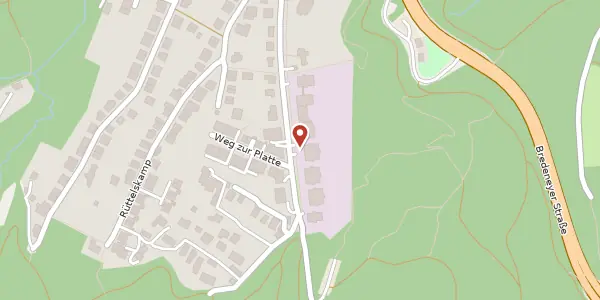 Karte der Umgebung von Weg zur Platte 39, 45133 Essen