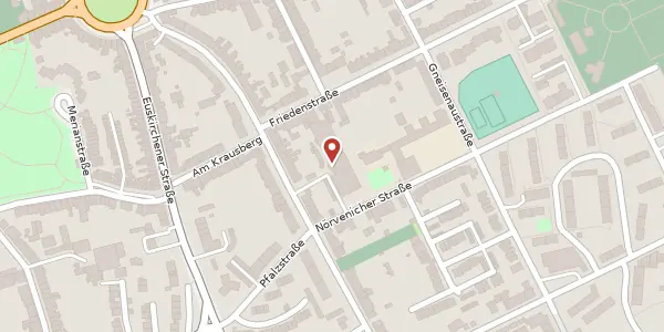 Karte der Umgebung von Binsfelder Straße 77, 52351 Düren
