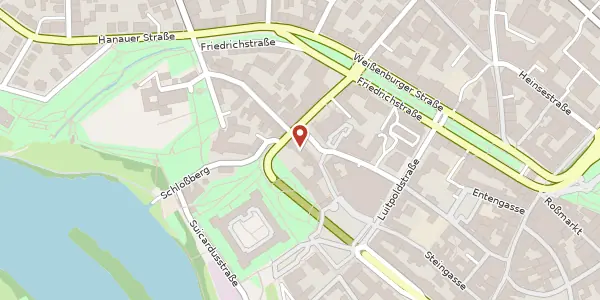 Karte der Umgebung von Strickergasse 21, 63739 Aschaffenburg