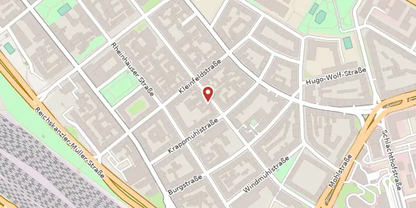 Karte der Umgebung von Augartenstraße 86, 68165 Mannheim