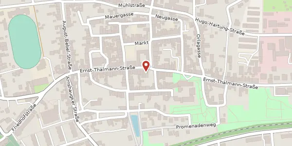 Karte der Umgebung von Ernst-Thälmann-Straße 55/57, 07806 Neustadt