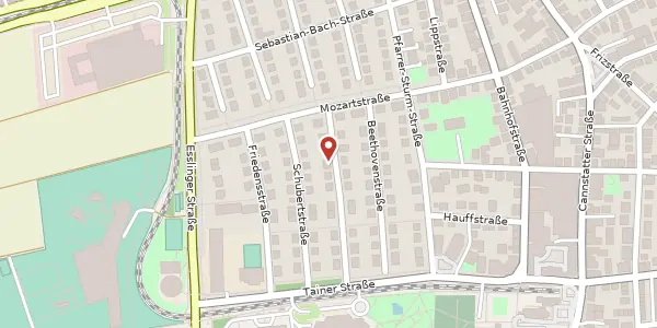 Karte der Umgebung von Haydnstraße 15, 70734 Fellbach