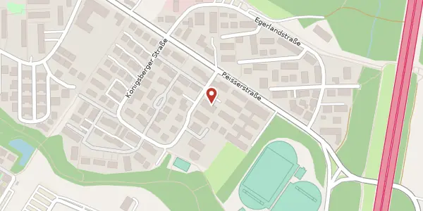 Karte der Umgebung von Königsberger Str. 132, 85053 Ingolstadt